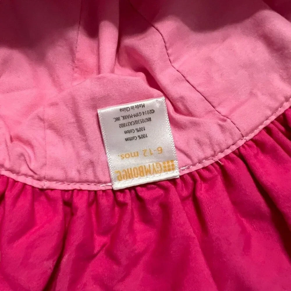 Gymboree 6-12m Pink Ruffle Sunhat Hat